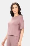 Amante Unwind Crop Top - Grape Shake — thumbnail 2